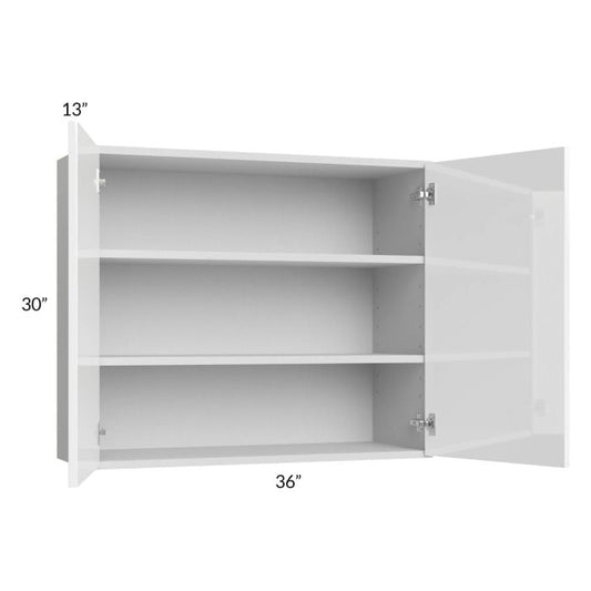 RTA Milan White Gloss 36" x 30" Wall Cabinet