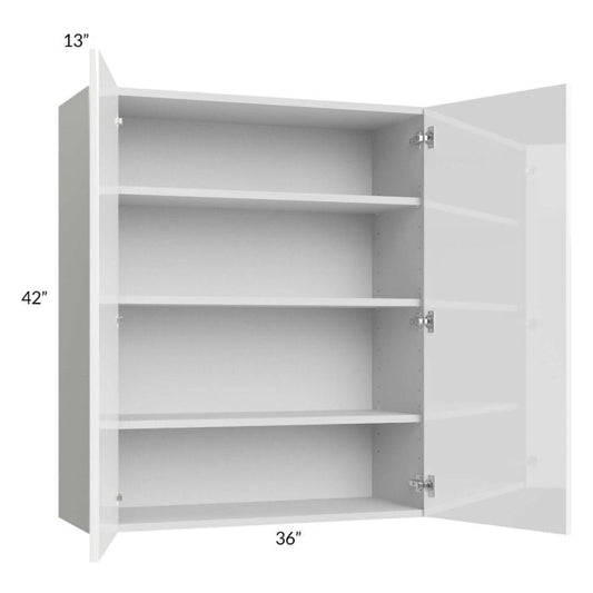 RTA Milan White Gloss 36" x 42" Wall Cabinet