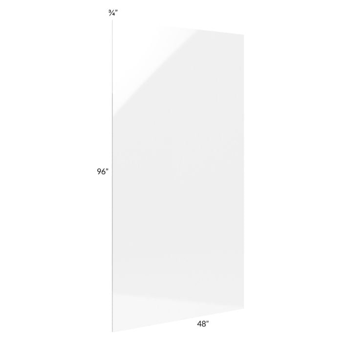 RTA Milan White Gloss 4" x 8" Back Panel (3/4" thick)