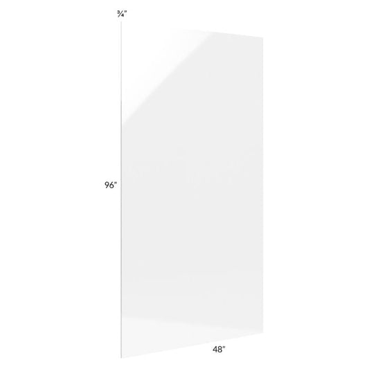 RTA Milan White Gloss 4" x 8" Back Panel (3/4" thick)