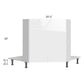 RTA Milan White Gloss 42" Diagonal Corner Sink Front with Sink Tilt-Out