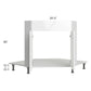 RTA Milan White Gloss 42" Diagonal Corner Sink Front