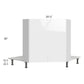 RTA Milan White Gloss 42" Full Height Door Diagonal Corner Sink Front