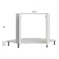 RTA Milan White Gloss 42" Full Height Door Diagonal Corner Sink Front