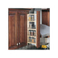 RTA Milan White Gloss 42" Tall by 3" Wide Wall Filler Organizer