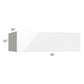RTA Milan White Gloss 42" x 12" x 24" Lift-Up Door Wall Cabinet with 1 Finished Side
