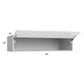 RTA Milan White Gloss 48" x 12" x 24" Lift-Up Door Wall Cabinet with 2 Finished Sides