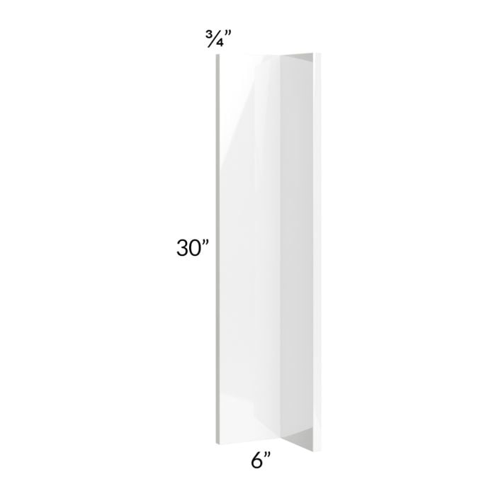 RTA Milan White Gloss 6" x 6" x 30" Corner Filler