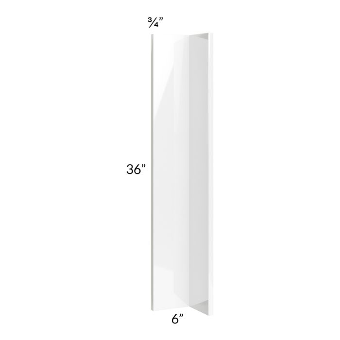 RTA Milan White Gloss 6" x 6" x 36" Corner Filler