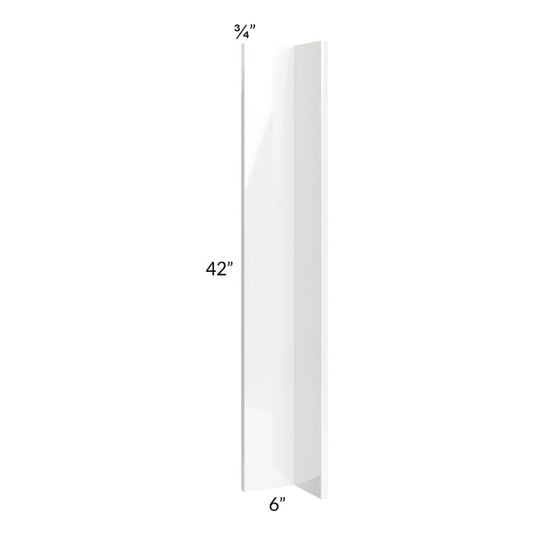 RTA Milan White Gloss 6" x 6" x 42" Corner Filler