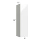 RTA Milan White Gloss 9" x 36" Wall Cabinet-Right Hinged with 2 Finished Sides