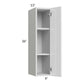 RTA Milan White Gloss 9" x 36" Wall Cabinet-Right Hinged