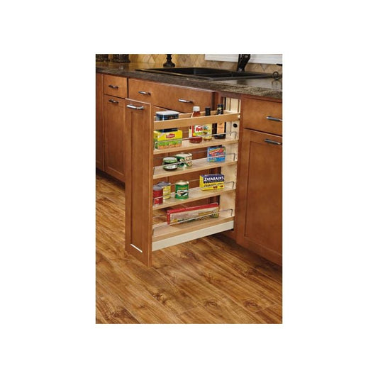 RTA Milan White Gloss Base Cabinet Pullout Organizer for a 9" or 12" Base Cabinet (for a 12" wide cabinet)