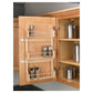 RTA Milan White Gloss Door Mount Spice Rack - Fits a 21" Wide Wall Cabinet