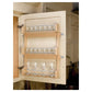 RTA Milan White Gloss Door Mount Spice Rack - Fits a 21" Wide Wall Cabinet