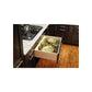 RTA Milan White Gloss Drawer Peg System with Wood Pegs for 36" and 39" Wide Base Cabinet
