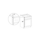 RTA Milan White Gloss Heat Shield (required next to range or range tops)