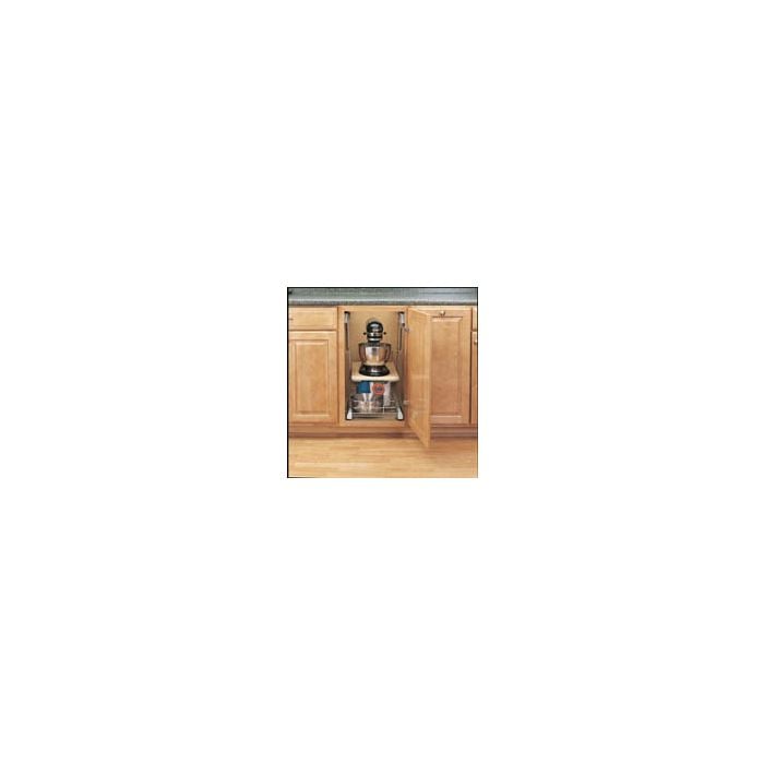 RTA Milan White Gloss Heavy-Duty Mixer Lift for a Full Height Door 18" Base Cabinet