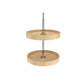 RTA Milan White Gloss Polymer Full Circle Lazy Susan Insert (2 Shelves)-Almond