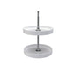 RTA Milan White Gloss Polymer Full Circle Lazy Susan Insert (2 Shelves)-White