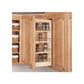 RTA Milan White Gloss Pullout Shelving System - Fits a 12" Wide Wall Cabinet