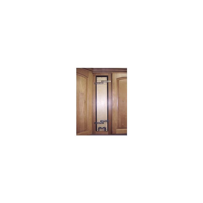 RTA Milan White Gloss Pullout Shelving System - Fits a 12" Wide Wall Cabinet