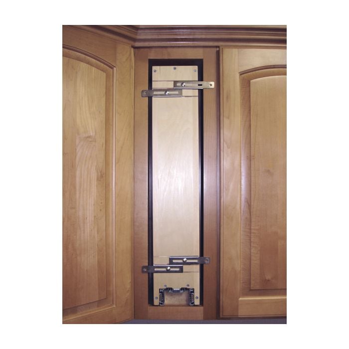 RTA Milan White Gloss Pullout Shelving System - Fits a 12" Wide Wall Cabinet