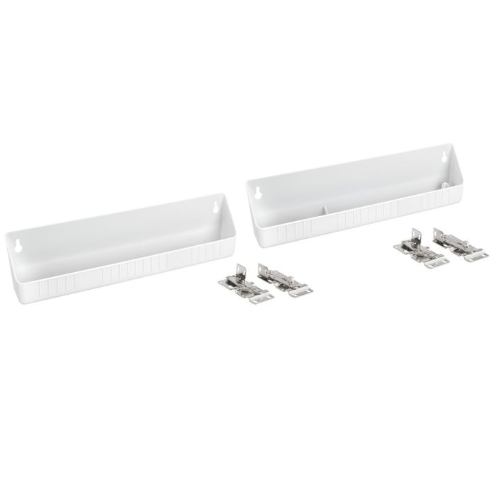 RTA Milan White Gloss Tilt Out Tray and Accessory Tray for 36" Sink Base or Wider