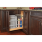 RTA Milan White Gloss Tray Divider/Foil Wrap Holder with Blumotion Soft-Close - Fits a 12" Wide Base Cabinet