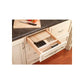 RTA Milan White Gloss Trimmable Knife Block - Fits Any Size Drawer