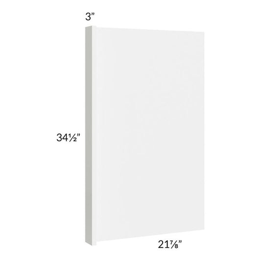 RTA Milan White Gloss Vanity Base End Panel