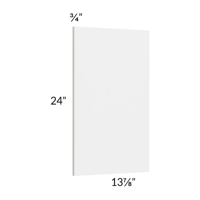 RTA Milan White Gloss Wainscot 24" Wall Panel (for 13" deep cabinets)