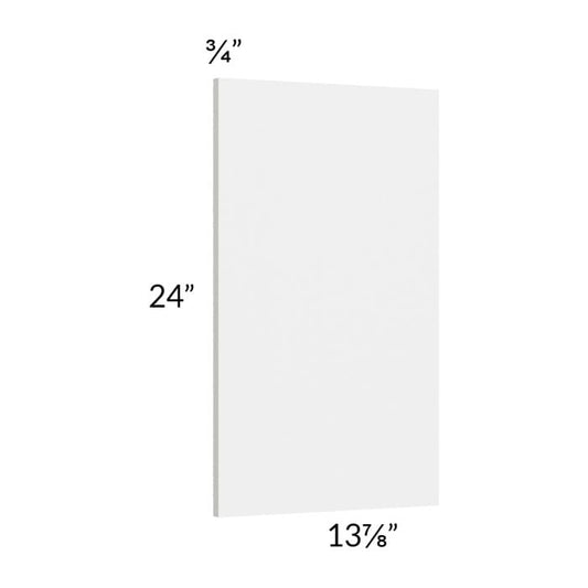 RTA Milan White Gloss Wainscot 24" Wall Panel (for 13" deep cabinets)
