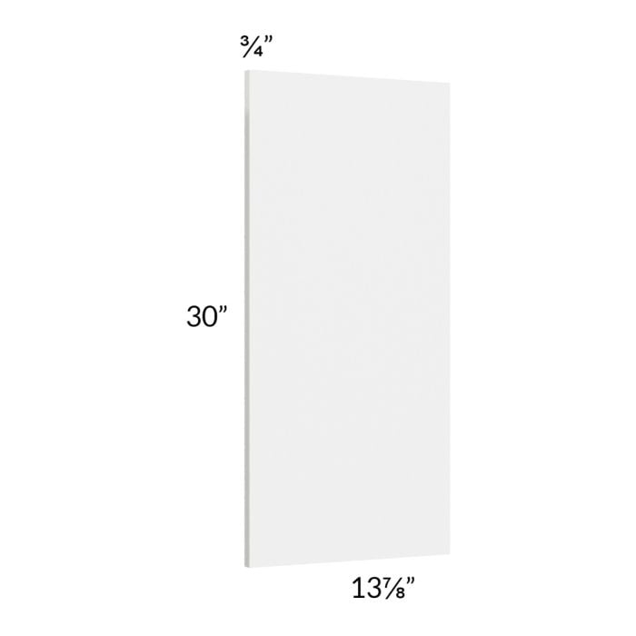 RTA Milan White Gloss Wainscot 30" Wall Panel
