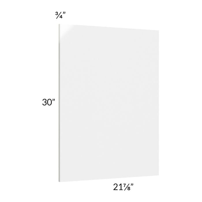RTA Milan White Gloss Wainscot 30" x 21" Wall Panel