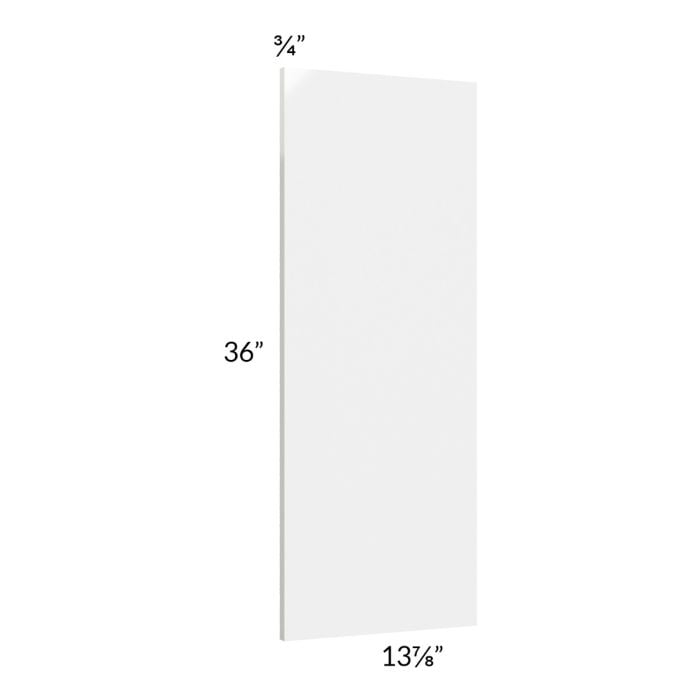 RTA Milan White Gloss Wainscot 36" Wall Panel