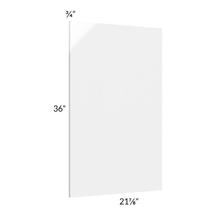 RTA Milan White Gloss Wainscot 36" x 21" Wall Panel