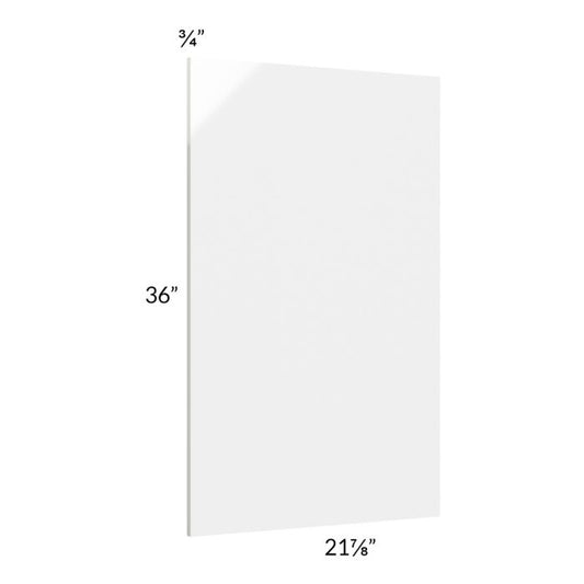 RTA Milan White Gloss Wainscot 36" x 21" Wall Panel