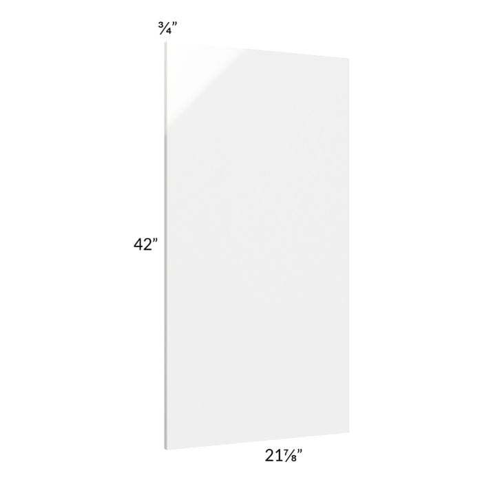 RTA Milan White Gloss Wainscot 42" x 21" Wall Panel