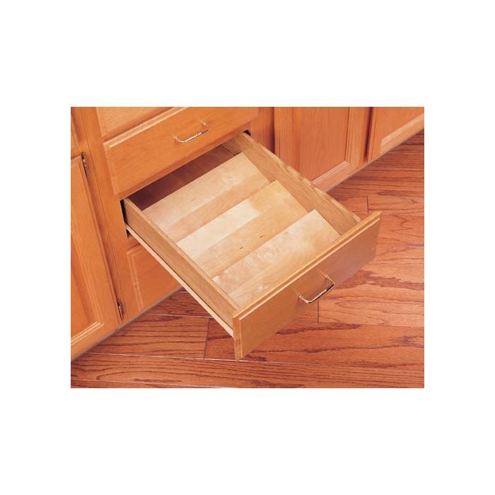 RTA Milan White Gloss Wood Spice Tray - Fits Drawer Sizes up to 36" Wide
