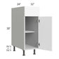 RTA Milan White Matte 12" Base Cabinet-Right Hinged