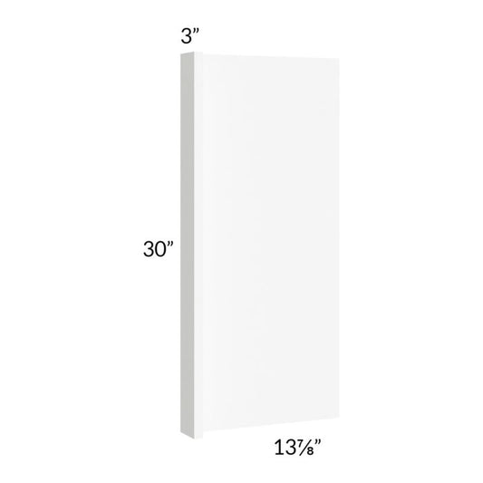 RTA Milan White Matte 14" x 30" Wall End Panel
