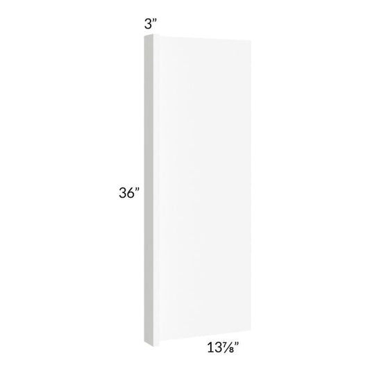 RTA Milan White Matte 14" x 36" Wall End Panel