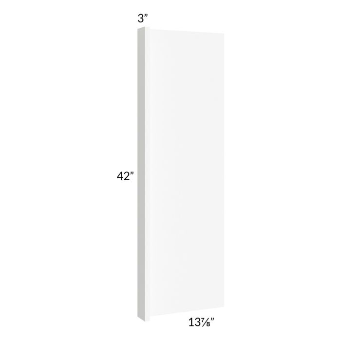 RTA Milan White Matte 14" x 42" Wall End Panel