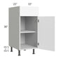 RTA Milan White Matte 15" Vanity Base Cabinet-Left Hinged