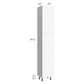 RTA Milan White Matte 15" x 13" x 84" Pantry Cabinet (13" depth)-Right Hinged