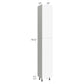 RTA Milan White Matte 15" x 13" x 96" Pantry Cabinet (13" depth)-Left Hinged with 1 Finished Side