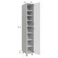 RTA Milan White Matte 15" x 24" x 96" Pantry Cabinet (24" depth)-Right Hinged