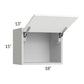 RTA Milan White Matte 18" x 15" Lift-Up Door Wall Cabinet