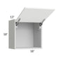 RTA Milan White Matte 18" x 18" Lift-Up Door Wall Cabinet